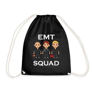Paramedic ambulance team emergency - Drawstring Bag - black - Front