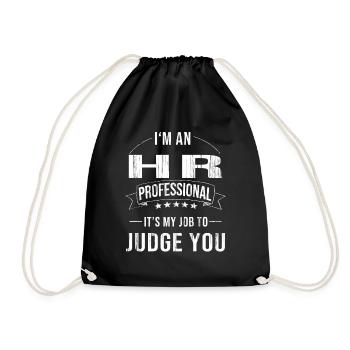 Responsable RH Emploi personnel Travail Ressources humaines - Sac de sport léger - noir - Devant