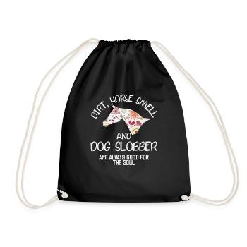 Dirt Horse Gerell Et Chien Slobber - Sac de sport léger - noir - Devant