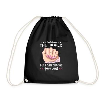 Nail tech Gifts for a Manicurist - Drawstring Bag - black - Front