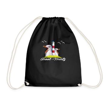 Graal Müritz Baltic Sea Baltic Sea coast gift - Drawstring Bag - black - Front