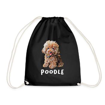 Dog Doodle Goldendoodle Dog Lover - Drawstring Bag - black - Front