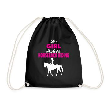 Horsewoman - Drawstring Bag - black - Front