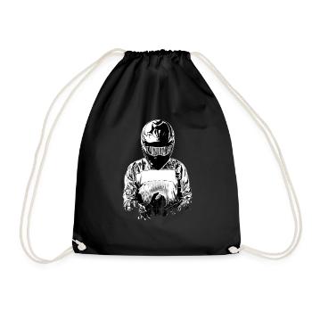 Motocross Design Enduro / Gift Idea / MX - Drawstring Bag - black - Front