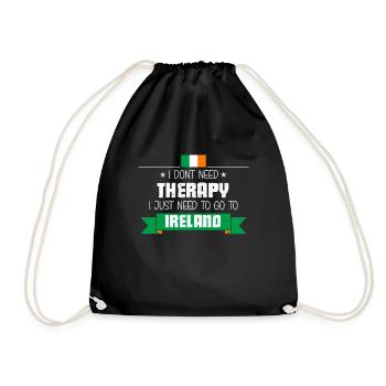 Voyage et vacances en Irlande - Je n'ai pas besoin de thérapie Irla - Sac de sport léger - noir - Devant