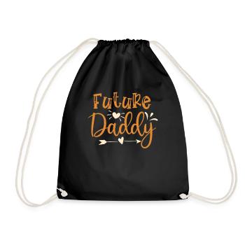 Future daddy - Drawstring Bag - black - Front