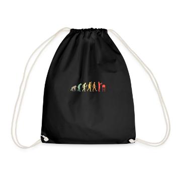 Vintage Abeilles Evolution Apiculteur idée cadeau - Sac de sport léger - noir - Devant