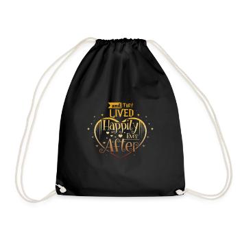 Heureux pour toujours - Sac de sport léger - noir - Devant