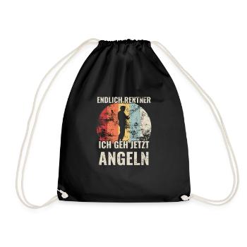 Fishing Fishing Hooks - Drawstring Bag - black - Front