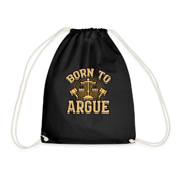 Avocat Droit Drôle Avocat Juge Cadeau - Sac de sport léger - noir - Devant