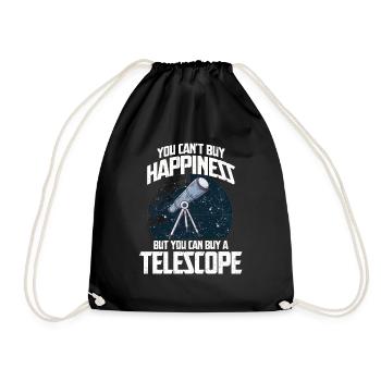 Astrophysique astronaute galaxie télescope planète - Sac de sport léger - noir - Devant