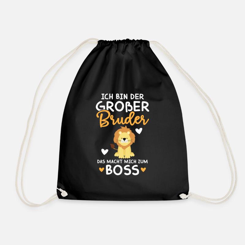 Großer Bruder Ich Bin Der Boss - Löwe - Turnbeutel - Schwarz