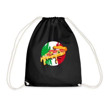 Italy - Drawstring Bag - black - Front