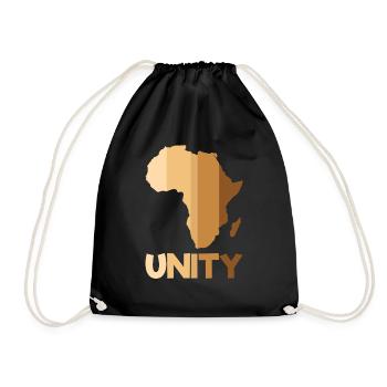 Africa Unity Black History - Turnbeutel - Schwarz - Vorne