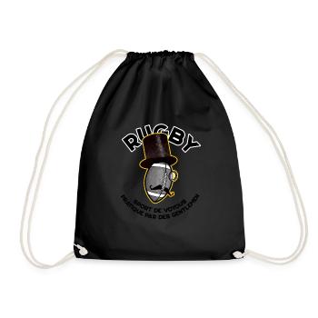 rugby un sport de voyou pratique par des gentlemen - Sac de sport léger - noir - Devant