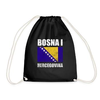 Bosna I Hercegovina by The Manzanita's - Drawstring Bag - black - Front