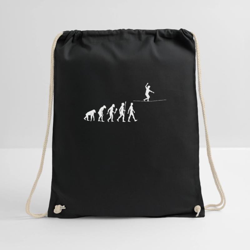 Slackline Evolution Slackliner Geschenkidee Turnbeutel