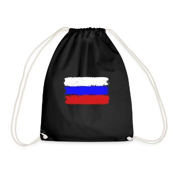 Drapeau de la Russie - Sac de sport léger - noir - Devant