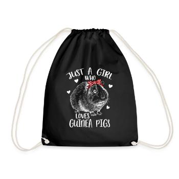 Juste une fille qui aime les cobayes - Sac de sport léger - noir - Devant