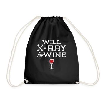 Funny Xray Apparel Radiologist Radiology X-Ray Fun - Turnbeutel - Schwarz - Vorne