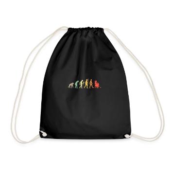Vintage Tricot Evolution Crochet Idées cadeaux - Sac de sport léger - noir - Devant