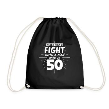 50.anniversaire hommes 50 ans homme - Sac de sport léger - noir - Devant
