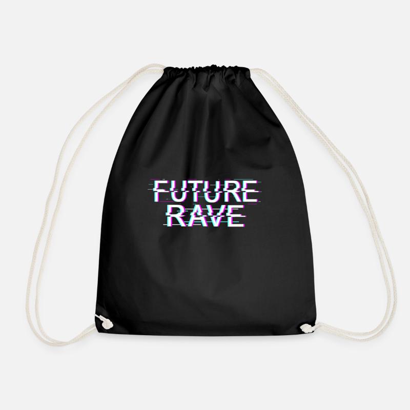 Future Rave - Drawstring Bag - black