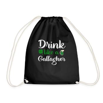St Patricks’s Day drink like a Gallagher - Sac de sport léger - noir - Devant