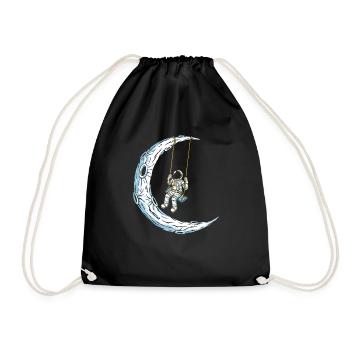 Moon Swing - Drawstring Bag - black - Front