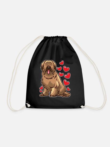 Briard Hundeliebhaber Geschenk - Turnbeutel - Schwarz