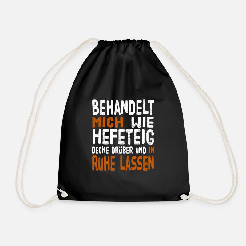 Hefeteig - Turnbeutel - Schwarz