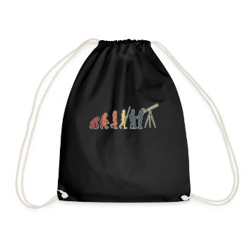 Astronomy Universe Space Galaxy Astrophysics - Drawstring Bag - black - Front