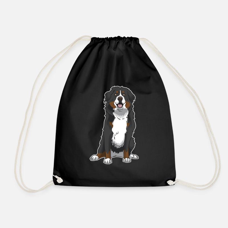 Berner Sennenhund Geschenk - Turnbeutel - Schwarz
