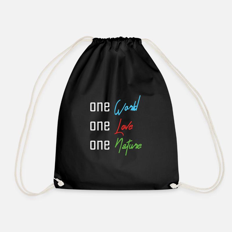 Sustainability - Drawstring Bag - black