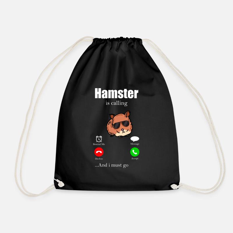 Hamster - Turnbeutel - Schwarz