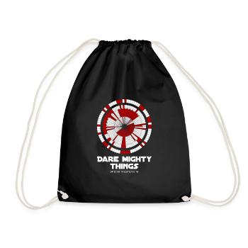 Dare Mighty Things Perseverance Mars Rover Landing - Drawstring Bag - black - Front