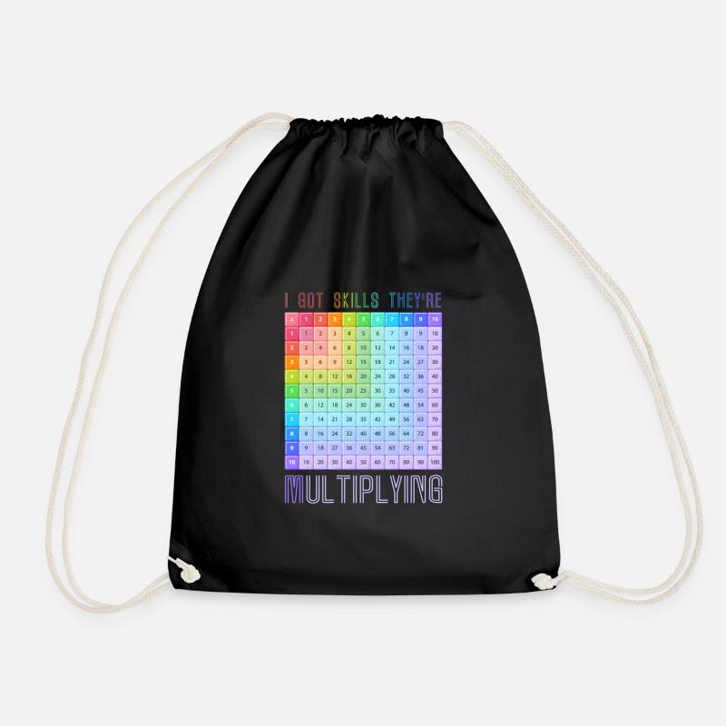 Mathe Design für einen Mathe Fan - Turnbeutel - Schwarz