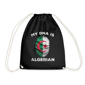 ALGÉRIE Finger Print Flag Mon ADN est la fierté algérienne - Sac de sport léger - noir - Devant