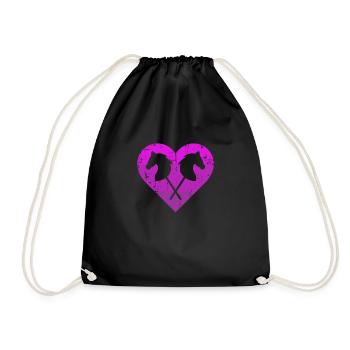Hobby Horse Steckenpferd Hobbyhorsing Pferdespruch - Sac de sport léger - noir - Devant