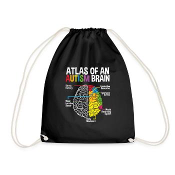 À Autism Brain - Sac de sport léger - noir - Devant