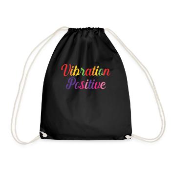 T-shirt vibration positive. - Sac de sport léger - noir - Devant