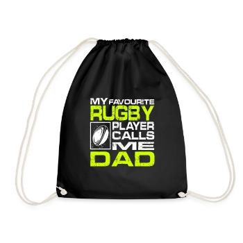 Rugby Papa - Sac de sport léger - noir - Devant