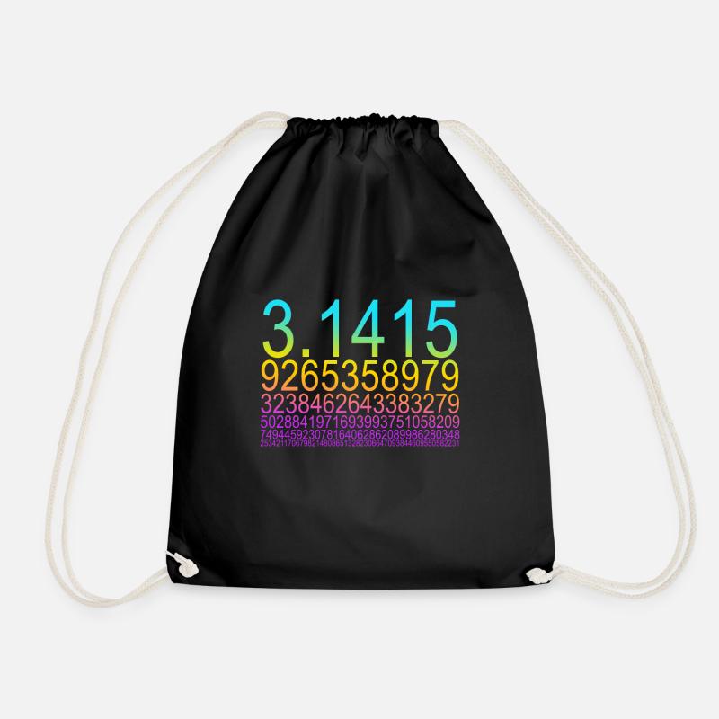 Lustiges Mathe Mathematik Nerd Geek Pi Maxwell - Turnbeutel - Schwarz
