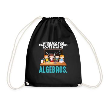 Funny Math Mathematics Nerd Geek Pi Maxwell - Drawstring Bag - black - Front