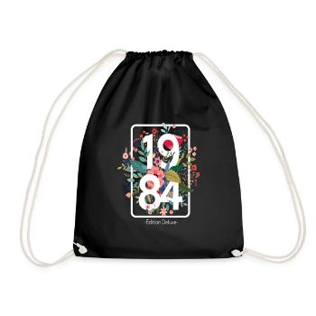 Beau cadeau d'anniversaire de 37 ans pour femme - Sac de sport léger - noir - Devant