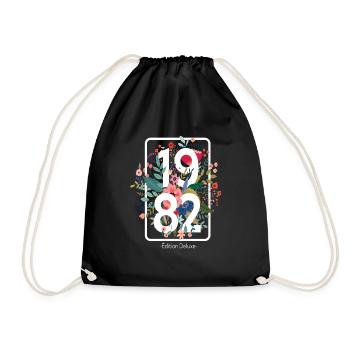 Beau cadeau d'anniversaire de 39 ans pour femme - Sac de sport léger - noir - Devant