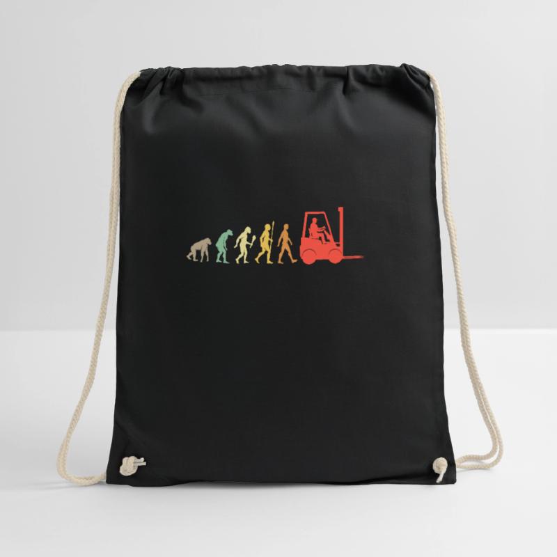 Vintage Logistics Evolution Forklift Gift Drawstring Bag