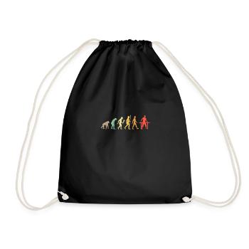 Vintage DJ Evolution Musicien Idées cadeaux - Sac de sport léger - noir - Devant