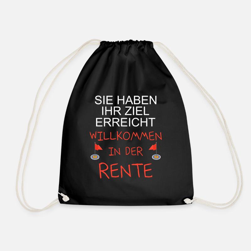 Willkommen in der Rente - Turnbeutel - Schwarz