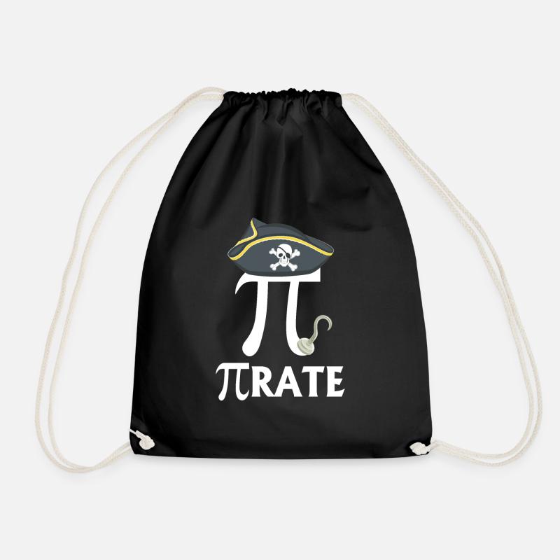Pirate drôle de jour de Pi - Sac de sport léger - noir